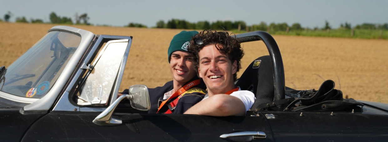 Floris en Tom in de Tulpenrallye